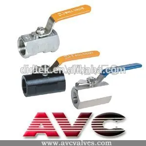 AVC 1 PC Ball Valve (F316,F304,Forged Steel,WOG 1000)