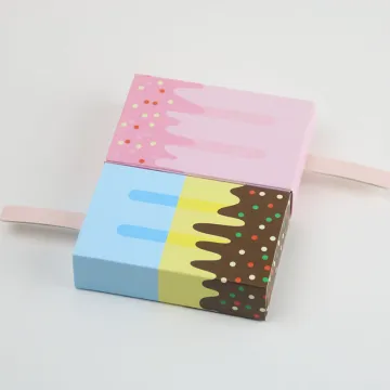 Luxury Ice Cream Baby Shower Gift Paper Box