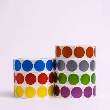 Colored Asian Silver self-adhesive sticker Dyed self-adhesive label