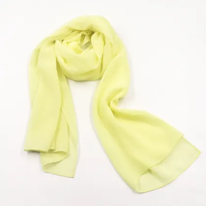 Wholesale Pure Color Long Silk Chiffon Scarf Shawl