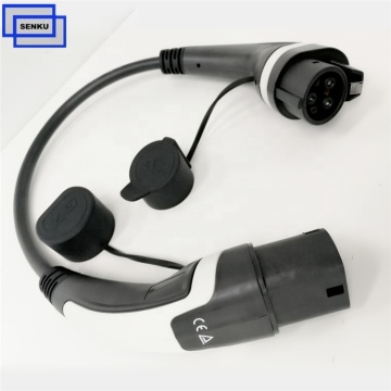 32A Type2 to Type1 EV Adapter with 0.5m Charging Cable for Electric Vehicles