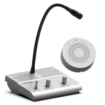 Système de microphones câblés à double sens pour les hôtels, les écoles, les centres médicaux, les banques et les bureaux