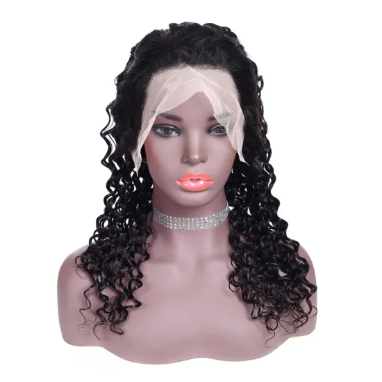 Cheap Whosale Hd Transparent Full Lace Front Wig Raw Brazilian Deep Wave Virgin Human Hair Lace Frontal Wig Vendor
