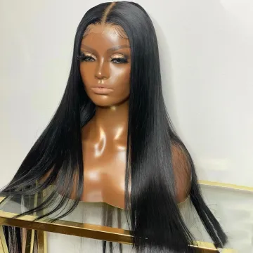 Yeswigs Full Hd Lace Front Wig Peruvian Cuticle Aligned Virgin Human Hair Straight Lace Closure Wig For Black Women Human Hair