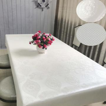 Tablecloth de boda blanca perlada de fantasía al por mayor para la fiesta