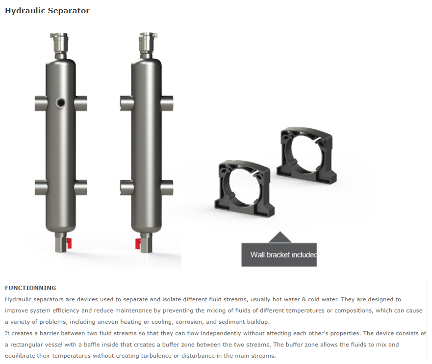 Hydraulic Separator