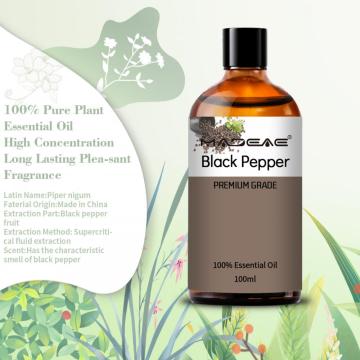 100% Organic and Pure Black Pepper Oil For Stimulate Appetite