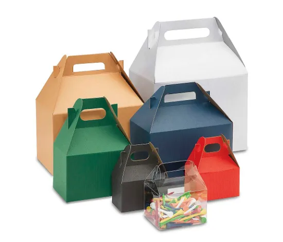 wholesale customized cardboard kraft gift gable box