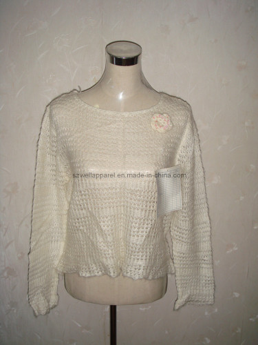 Woman's Hand Crochet Coat (SZWA-0974)