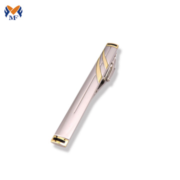 Metal custom made engraved security tie clip