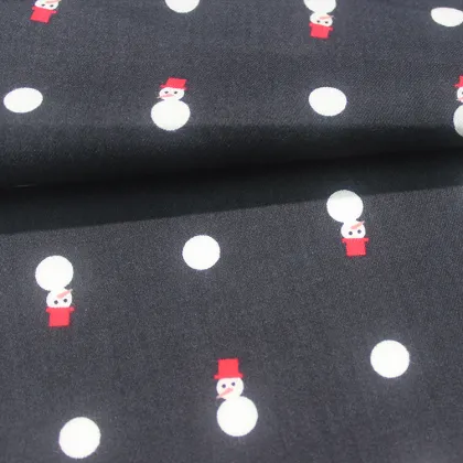 Custom design printed cotton modal spandex twill fabric