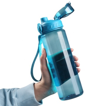 In Stock Clear Cheap Tritan BPA-Free Water Bottle with Tea Infuser for Gym