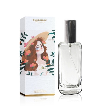 ONO Luxury Perfume Bottle - Refillable Glass Spray with Wide Lid