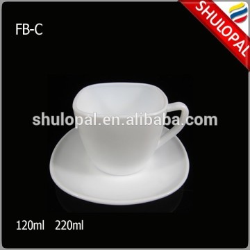 Heat Resistant Opal Glass Drinkware Square Cup Coffee cup