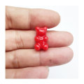 100Pcs/Lot Lovely Opaque Color Gummy Bear Resin Flatback Cabochons Cartoon Bear Embellishments For Scrapbooking Jewelry Making