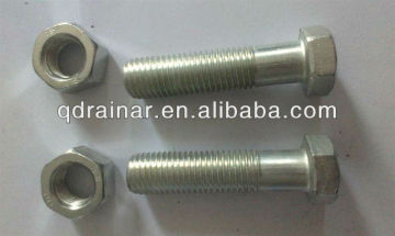 strength hex head bolt with hex nuts and washer