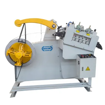 Automatic Straightening Machine with Cut Length Line for Thick Metal Coils Uncoiler and Servo