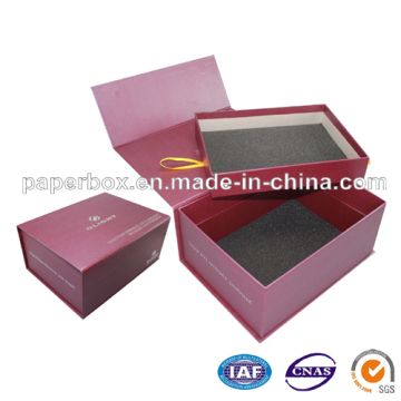 Folding Paper Gift Box with Two Layers