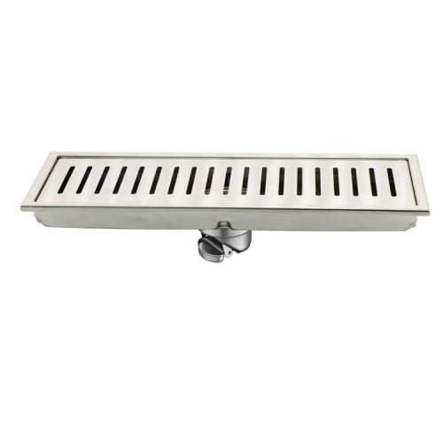 China linear bathroom shower stainless steel floor drain Factory