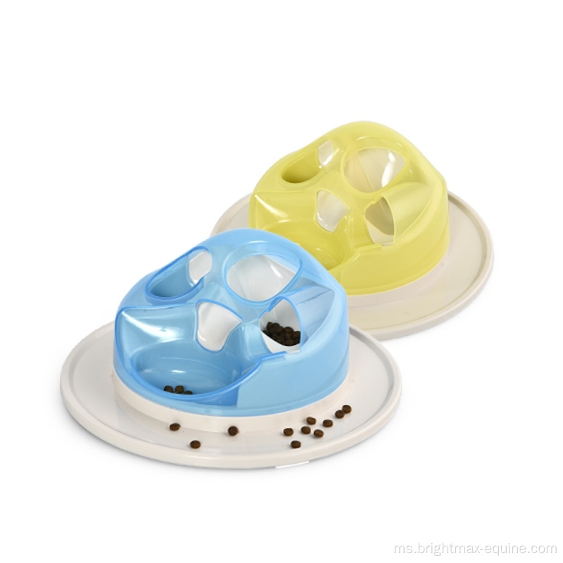 Hot Jual Plastic Dog Cat Bowl Slow Food Bowl Dog Cat Bowl Feeder Perlahan