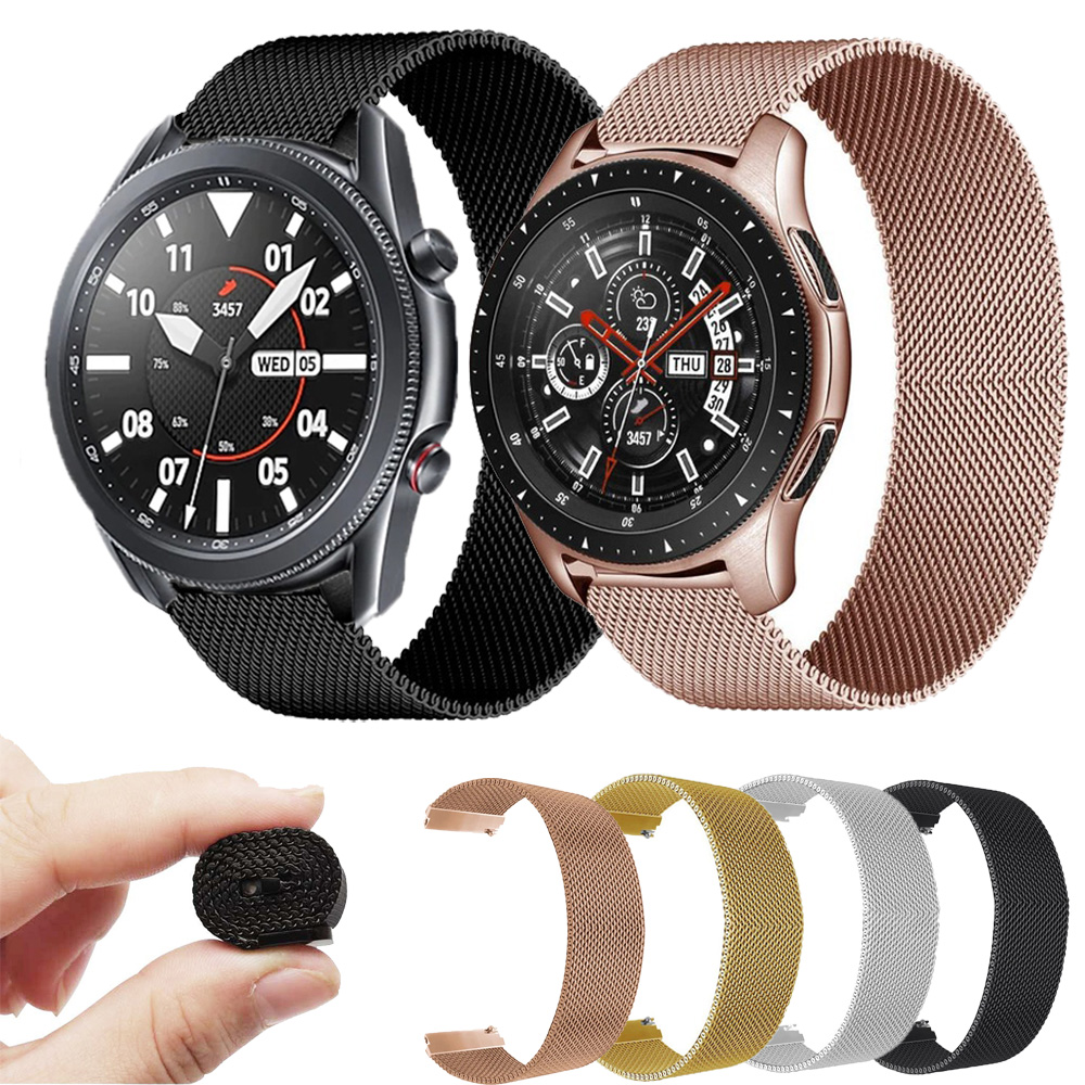Strap For Samsung Galaxy Watch3 41 45mm Stainless steel Metal Bracelet For Garmin Vivomove3S 4S 3 4 Smart Watch Band Accessories
