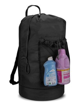 Langlebige Wäscherei -Rucksackbeutel mit Schultergurten und Maschentasche für das College