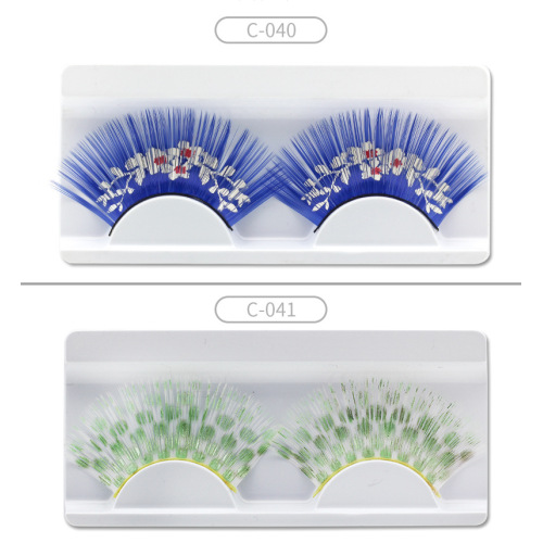 과장된 깃털 거짓 속눈썹 파티 나이트 클럽 속눈썹