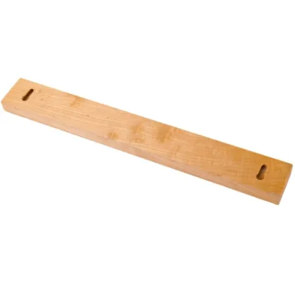 Custom Hevea Acacia Wooden Magnetic Knife Block Holder Rack