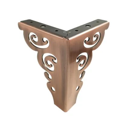 Wholesale Modern 130MM Brass Copper Triangle Golden Sofa Legs