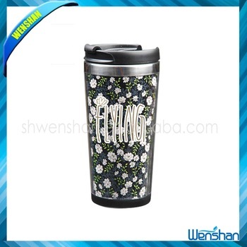 450ml fashion clear double wall plastic coffee tumbler                        
                                                Quality Assured