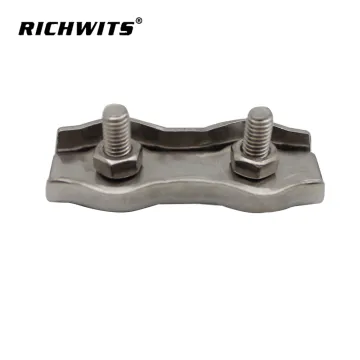 3mm stainless steel 304 wire rope clip fitting for cable clamp