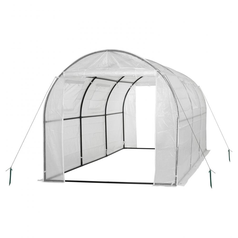 High Tunnel Galvanized Steel Frame Garden Greenhouse