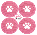 Custom Silicone Anti Slip Paw Car Coasters