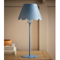 Rechargeable Scalloped Table Lamp