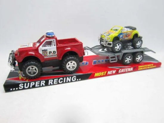 FRICTION POLICE CAR WITH JEEP