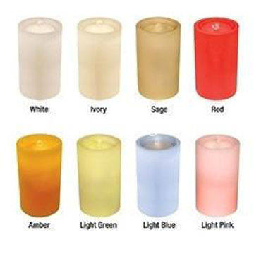 Multi-color rechargeable Fountain LED candle