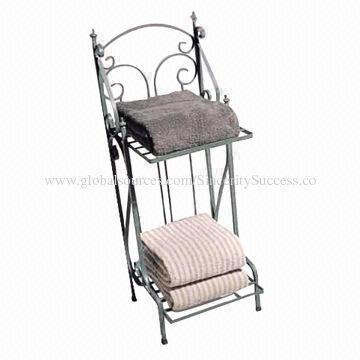 Towel Rack, Made of Wrought Iron, with Chrome Plating