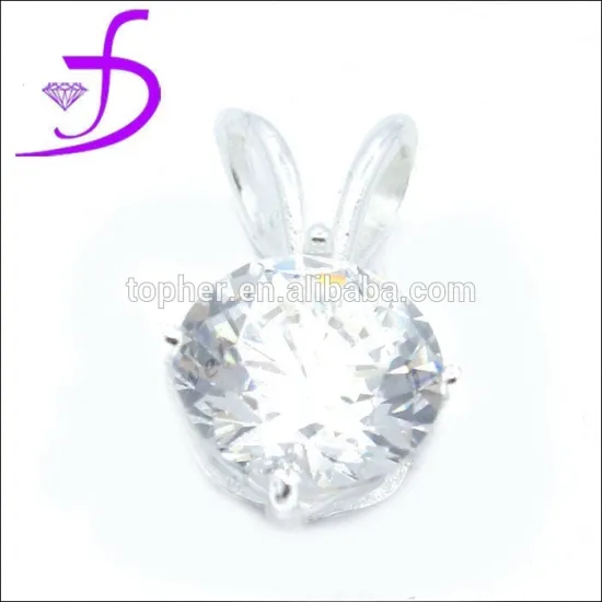 925 silver jewelry factory direct sale all color available CZ stone pendant