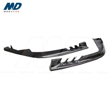 OEM Style Dry Carbon Fiber Front Bumper Splitters for 2020-2021 Ferrari SF90