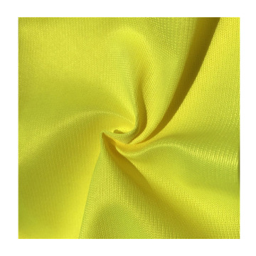 Warp Knit Fluorescent Yellow 100% Polyester Reflective Fabric for Work Vests