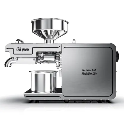 Intelligent Fully Automatic Household Oil Press: Multifunctional Hot and Cold Small Oil Press