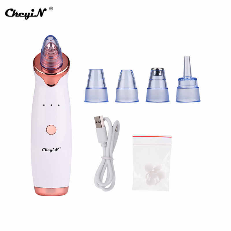 Electric Facial Vacuum Blackhead Remover Skin Care Acne Pore Cleaner USB Rechargeable Facial Vacuum Cleaner Beauty Skin Tool