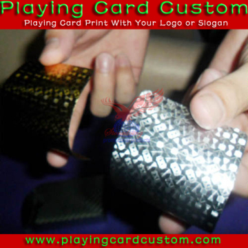 custom made silver playing cards