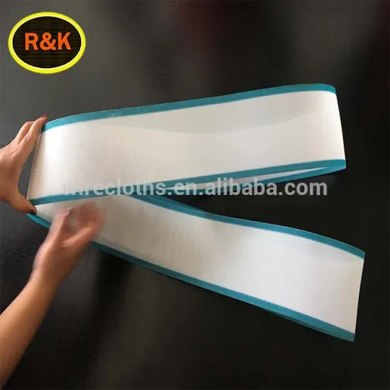 China supplier blue brim cheaper price polyester conveyor belt for food transport