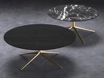 Minimalist Design Mondrian Small Marble Top Coffee Table