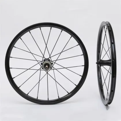 16 Inch 349 Wheelset for Brompton Rim - Aluminum Alloy 1-7 Speed Folding Bicycle Wheelset
