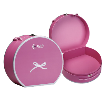 Color Gift Rigid Paper Suitcase Box with Hand