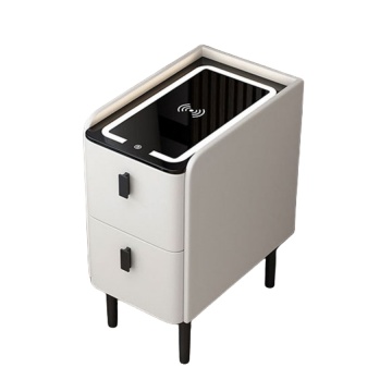 Smart Minimalist Solid Wood Nightstand for Bedroom Storage
