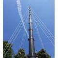 Telescopische pneumatische antennemast en paal