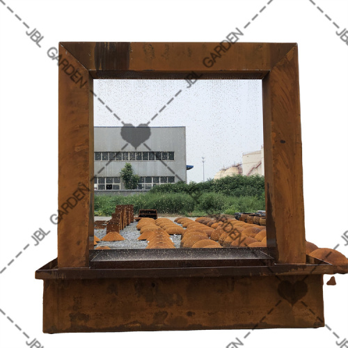 Outdoor Weathering Steel Garden Screen